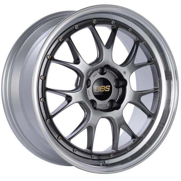 BBS LM-R 19x8.5 5x120 ET32 Diamond Black Center Diamond Cut Lip Wheel -82mm PFS/Clip Required - LM306DBPK by BBS