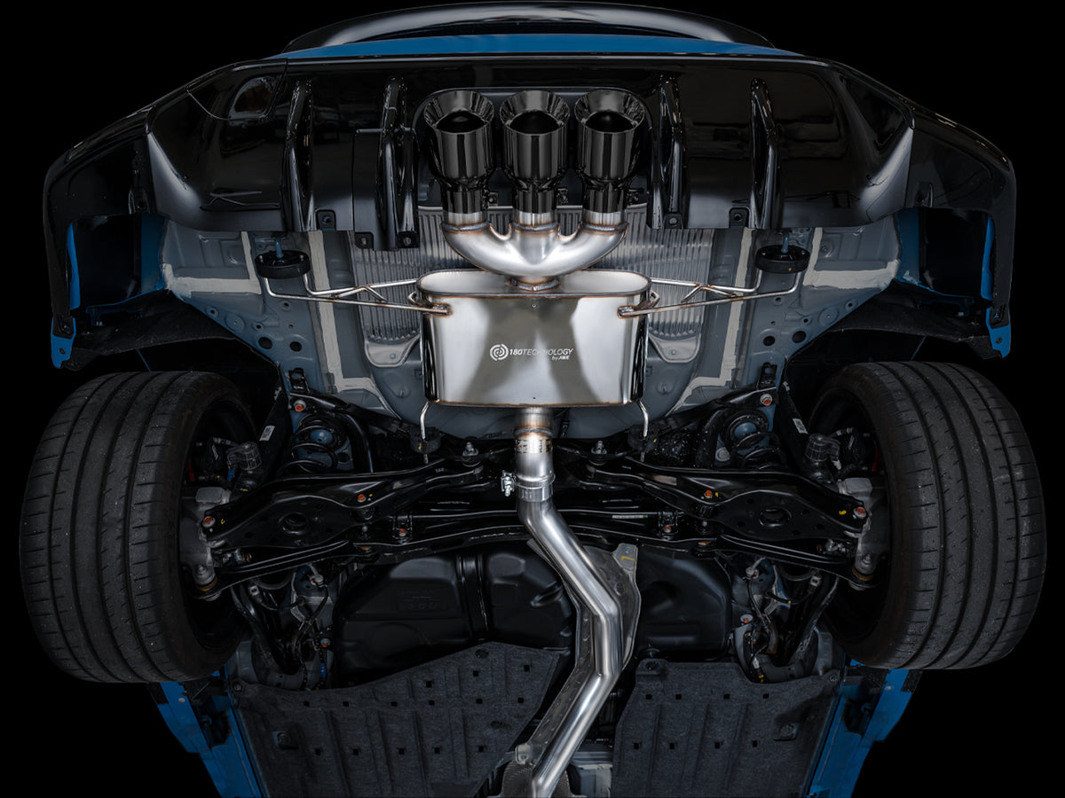 AWE Tuning 2023 Honda Civic Type R FL5 Touring Edition Exhaust w/ Triple Diamond Black Tips - 3015-53287