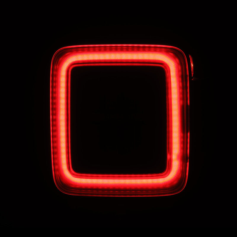 AlphaRex 18-23 Jeep Wrangler JL NOVA Prismatic LED Taillights Black-Red - 602020