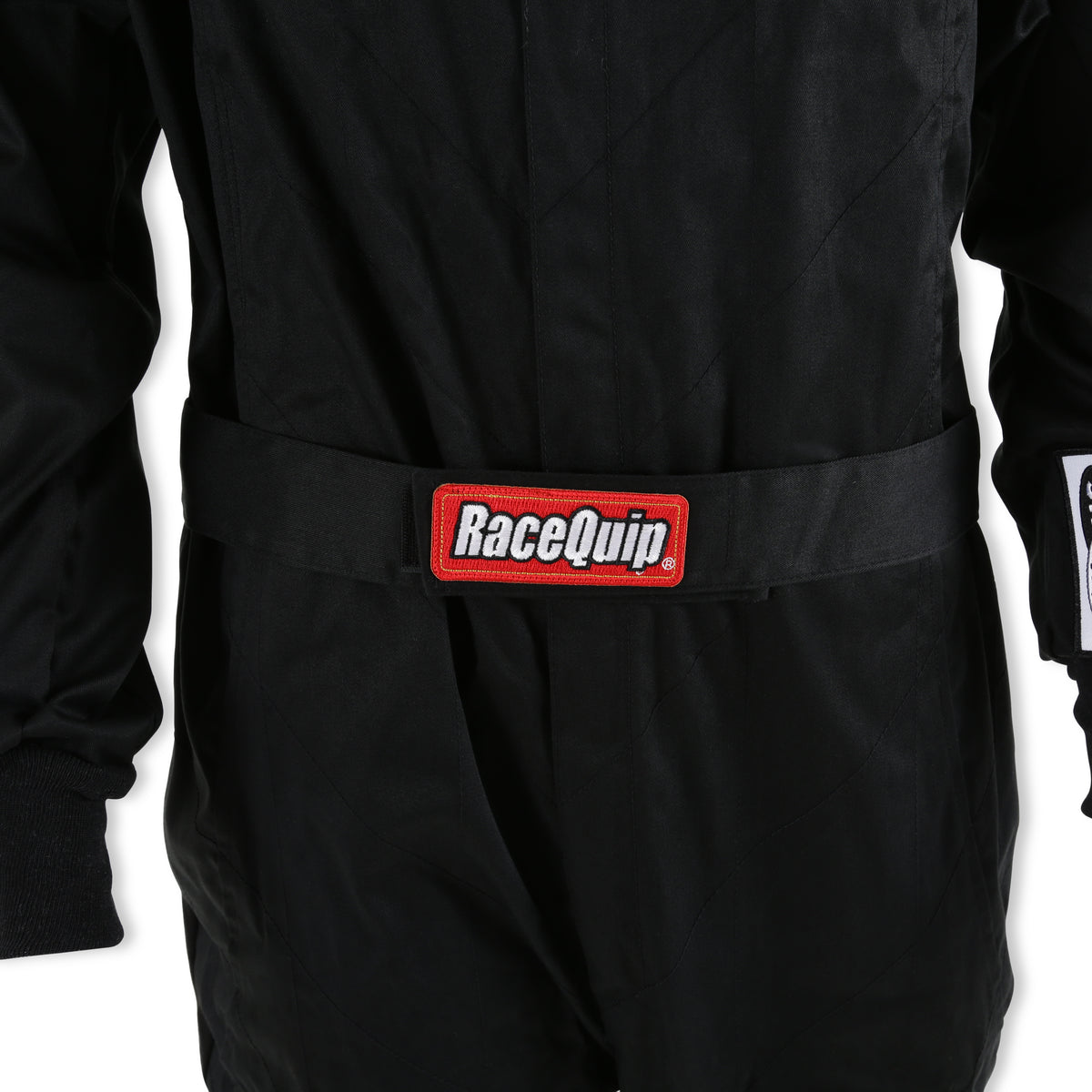 RaceQuip Black Chevron-1 Suit - SFI-1 Large