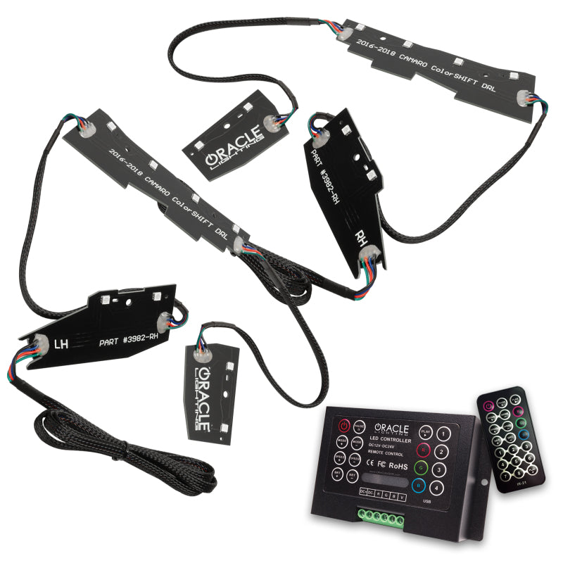 Oracle 16-18 Chevy Camaro RGB+W Headlight DRL Upgrade Kit - ColorSHIFT w/ 2.0 Cntrl SEE WARRANTY - 1345-333
