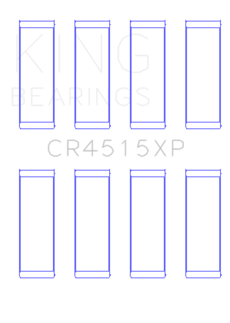 King Ford/Mazda Duratec 121ci 2.0L 16V (Size 0.25) Connecting Rod Bearings (Set of 4) - CR4515XP0.25