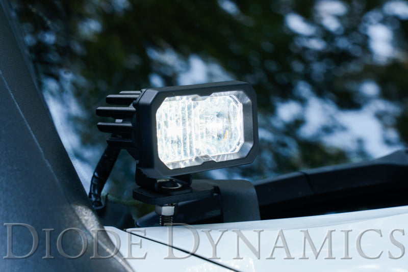 Diode Dynamics 16-21 Toyota Tacoma Stage Series 2in LED Ditch Light Kit Sport - White Combo - DD6376