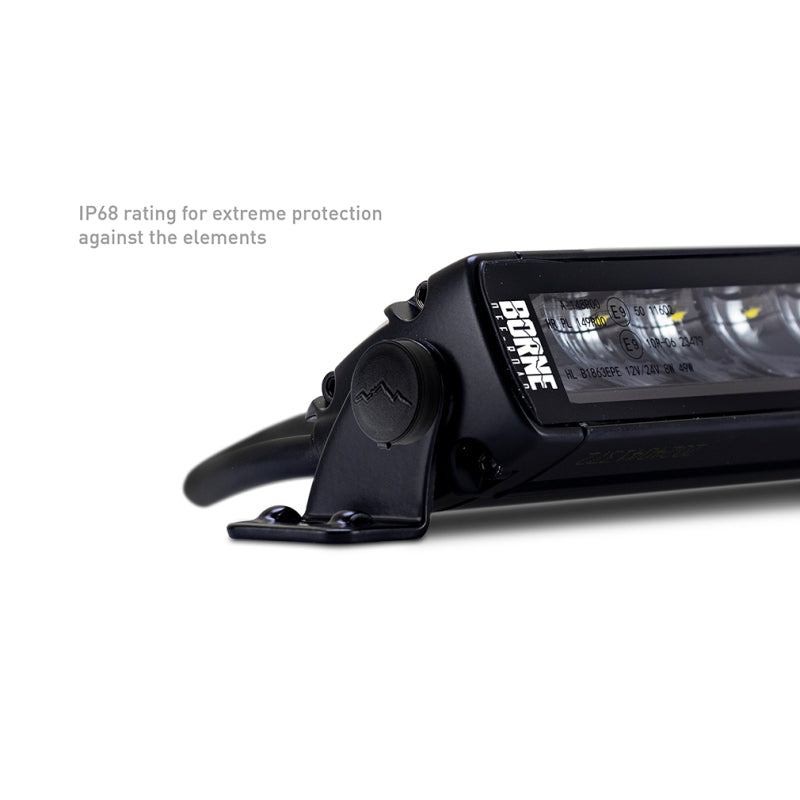 Borne Off-Road Light Bar Single Row Straight 10in - BNLT-LB-SS10