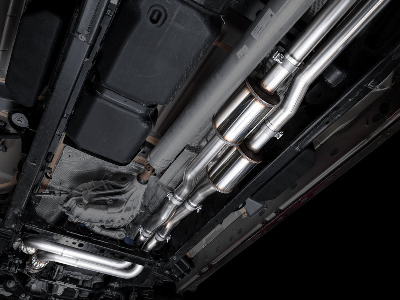 AWE 25+ RAM 1500 3.0TT 0FG Catback Touring Exhaust - Diamond Black Tips - 3015-33530