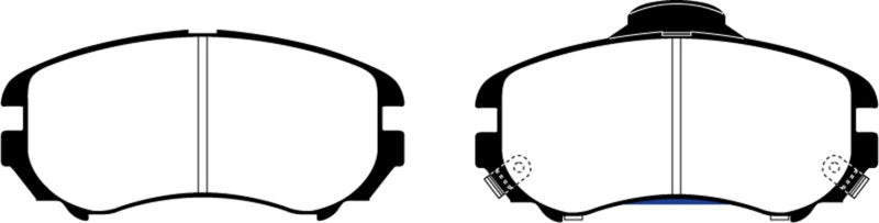 EBC 07-08 Hyundai Elantra 2.0 Redstuff Front Brake Pads - DP31643C