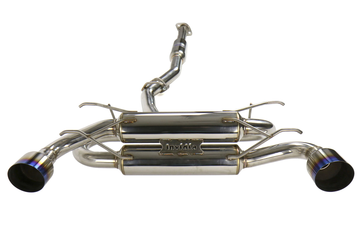 Invidia 12+ Subaru BR-Z/FR-S Gemini/R400 Single Layer Titanium Tip Cat-back Exhaust - HS12SST7GM1ST