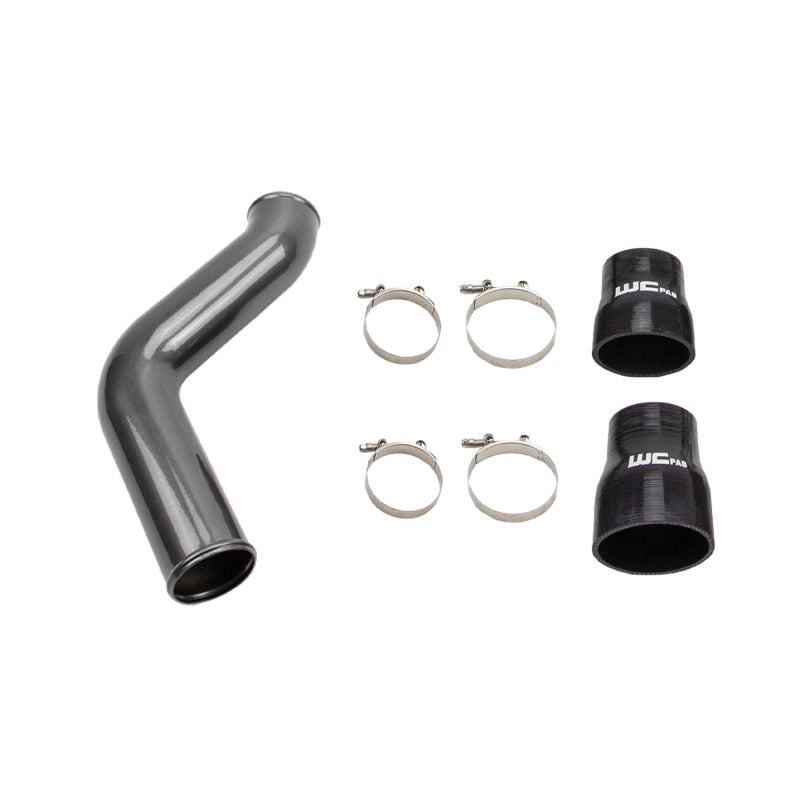 Wehrli 19-24 Cummins 6.7L Passenger (Hot) Side 3.5in Intercooler Pipe - Candy Red - WCF100204-CR