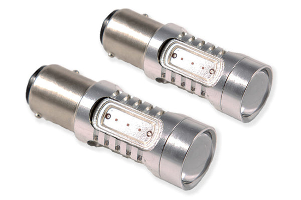 Diode Dynamics 1157 LED Bulb HP11 LED - Red (Pair) - DD0011P for 1995-2001 Acura Integra - front view