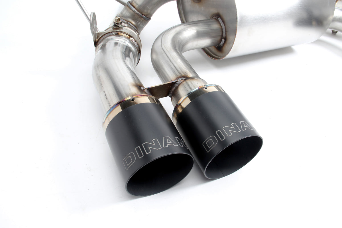 Dinan - Free Flow Axle-Back Exhaust - 2015-2020 BMW M3/M4 - D660-0050-BLK
