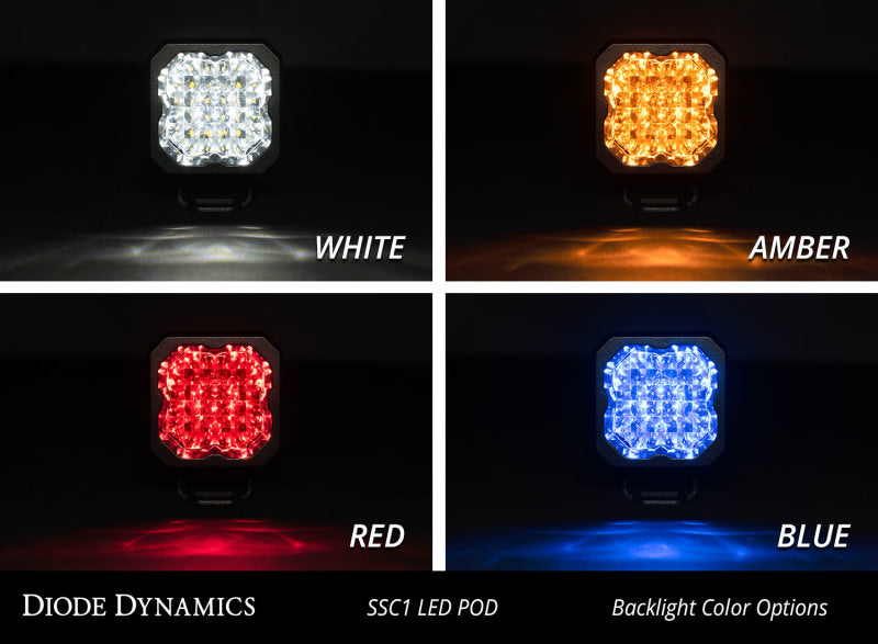 Diode Dynamics Stage Series C1 LED Pod Pro - White Wide Standard RBL Each - DD6456S