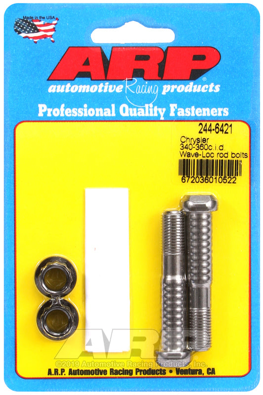 ARP SB Chrysler pro wave-loc 2pk rod bolt kit - 244-6421