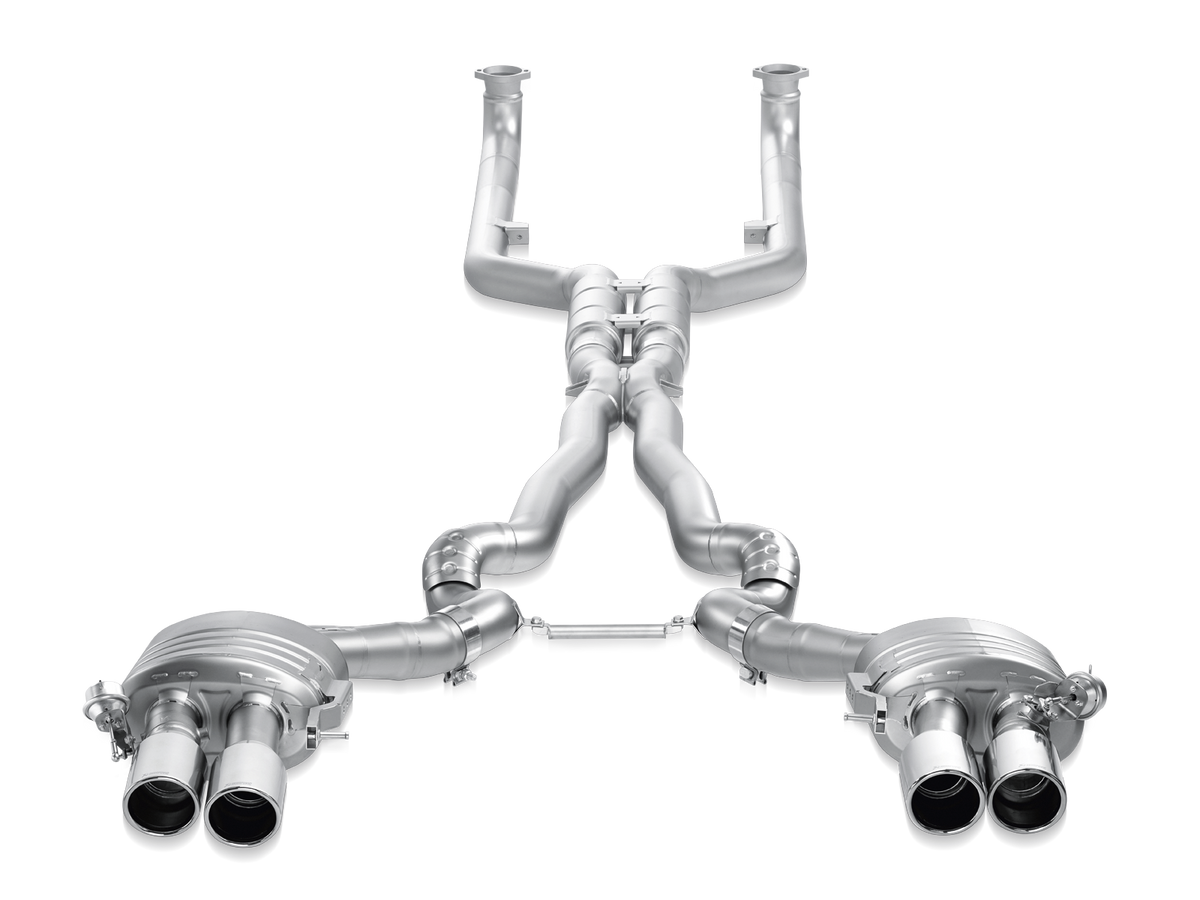 Akrapovic 12-17 BMW M6 (F12 F13) Evolution Line Cat Back (Titanium) w/ Carbon Tips - ME-BM/T/5-C