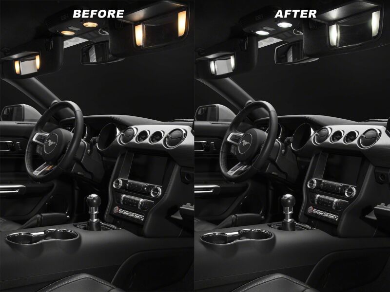 Raxiom 15-23 Ford Mustang Axial Series Stage 1 Interior LED Lighting Kit- Cool White - 390268 - additional view 10