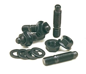 ARP 3/8 x .875 drilled SS header bolt kit - 400-1106 by ARP - installed view