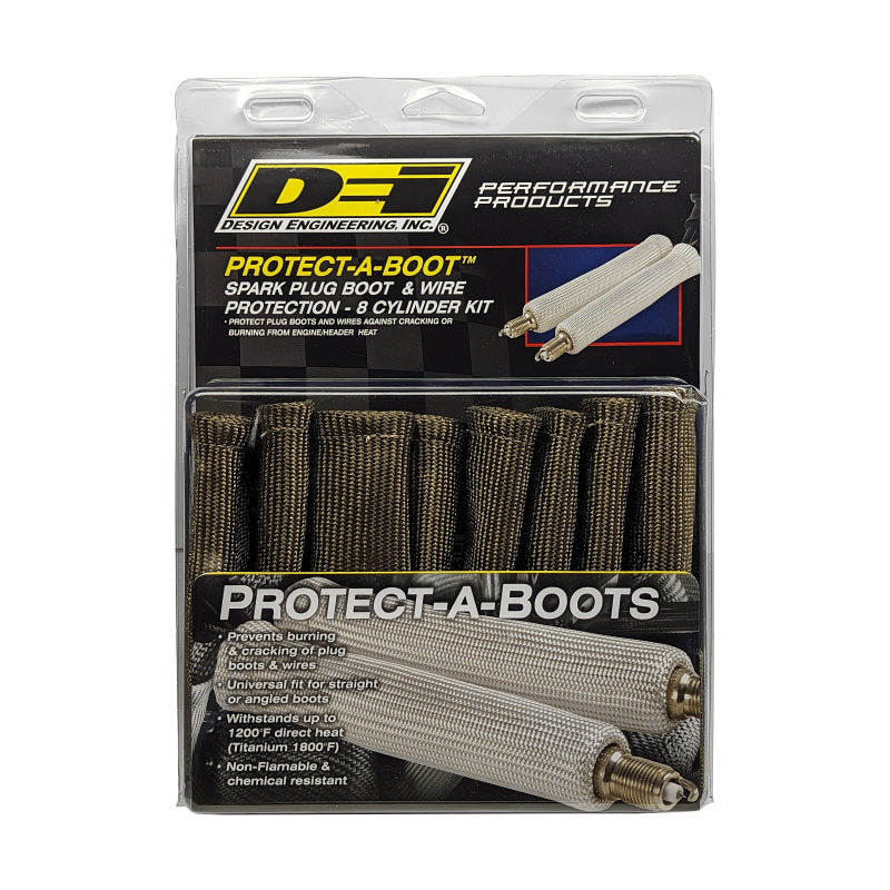 DEI Protect-A-Boot - 8in - 8-pack - No Ring - Titanium - 10544
