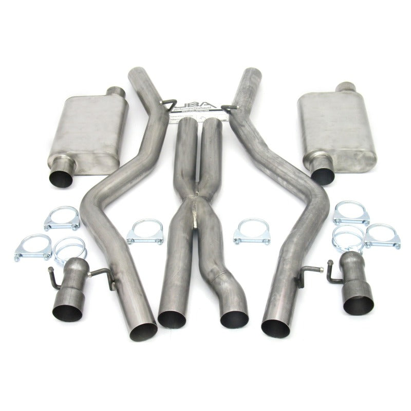 JBA 08-14 Dodge Challenger SRT8 6.1L/6.4L 409SS Dual Rear Exit Cat-Back Exhaust - 40-1665