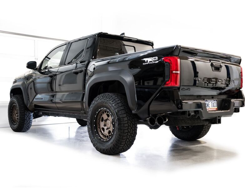 AWE Exhaust for 4th Gen Toyota Tacoma Dual Diamond Black Tips - 3015-33254
