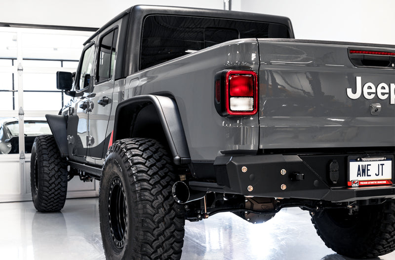 AWE Tuning 2020+ Jeep Gladiator 3.6L Trail-to-Tread (Single-Side) Conversion Kit w/Diamond Blk Tip - 3015-23063