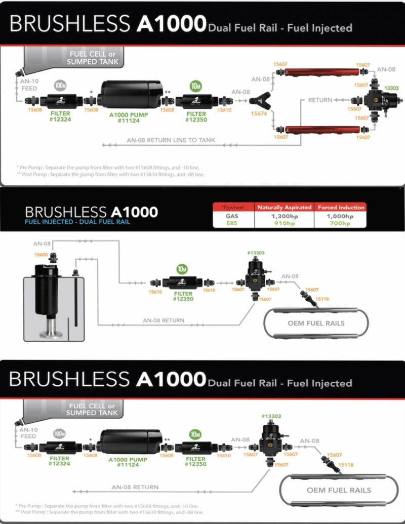 Aeromotive Variable Speed Controlled Fuel Pump - Module - w/Fuel Cell Pickup - Brushless A1000 - 18043