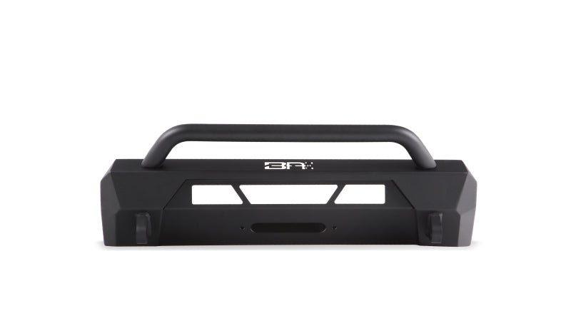 Body Armor 4x4 2014+ Toyota 4Runner HiLine Front Winch Bumper - TR-19339 for 2014-2021 Toyota 4Runner - angle view