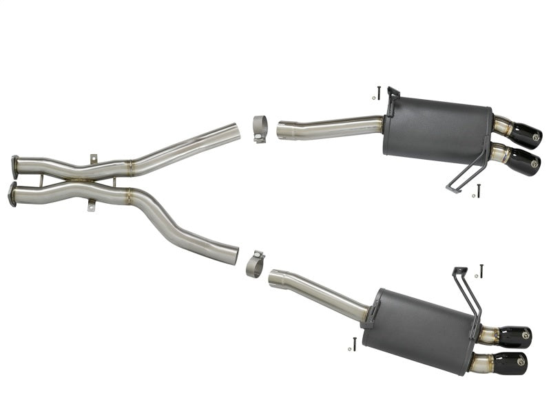 aFe MACH Force-Xp 2-1/2in 304 SS Cat-Back Exhaust w/ Black Tips 05-08 BMW Z4 M Coupe (E86) L6 3.2L - 49-36339-B
