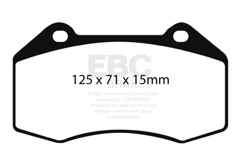 EBC 07-08 Chevrolet Cobalt 2.0 Supercharged (SS) Yellowstuff Front Brake Pads - DP41539R