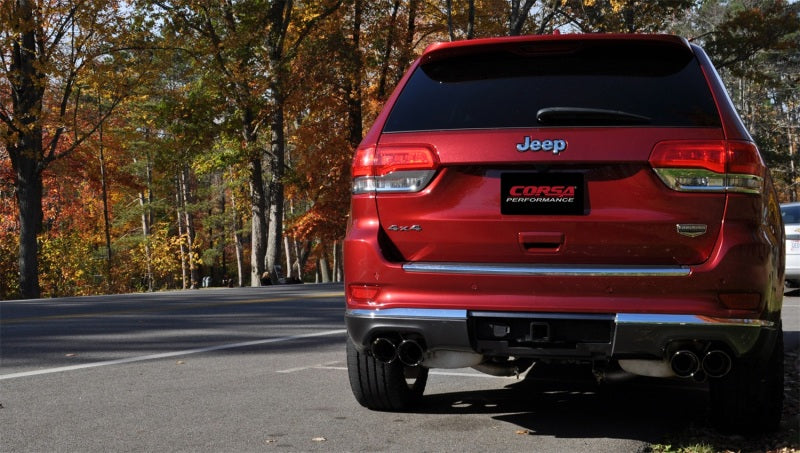 Corsa 2014-2021 Jeep Grand Cherokee 3.6L V6 Black Sport Cat-Back Exhaust - 14984BLK