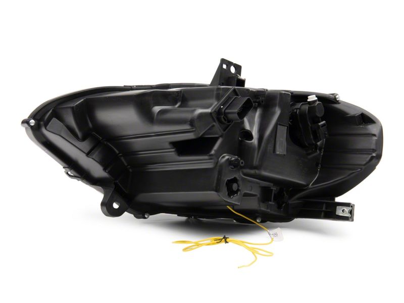 Raxiom 18-23 Ford Mustang GT EcoBoost LED Projector Headlights- Blk Housing (Clear Lens) - 412122