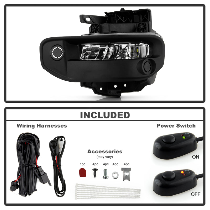 Spyder 19-22 Dodge Ram 1500 OEM Full LED Fog Lights W/Universal Switch - 9051067