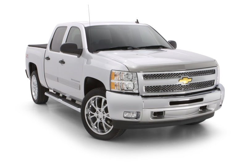 AVS 02-09 Chevy Trailblazer Aeroskin Low Profile Hood Shield - Chrome - 622088