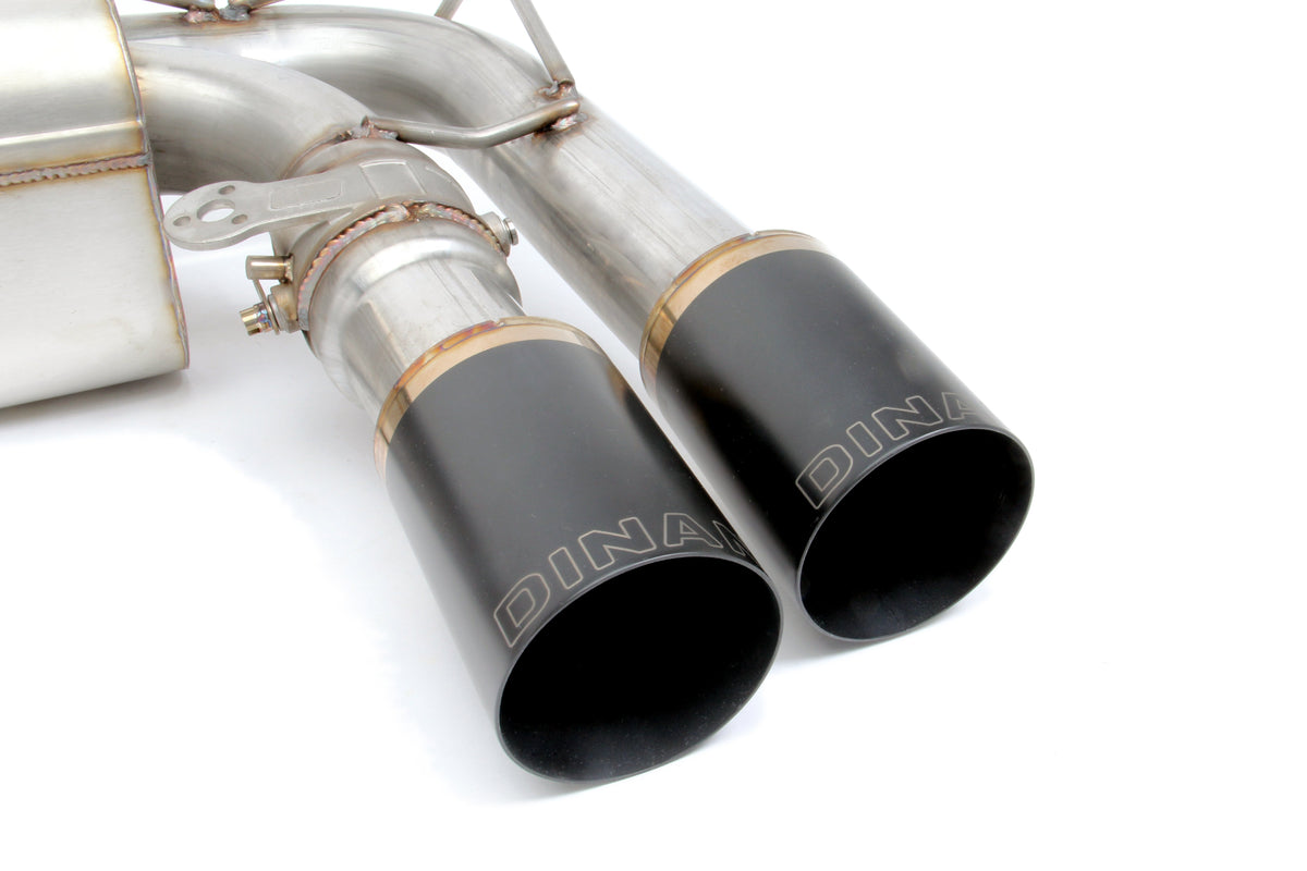 Dinan - Free Flow Axle-Back Exhaust - 2015-2019 BMW X5M/X6M - D660-0054A-BLK