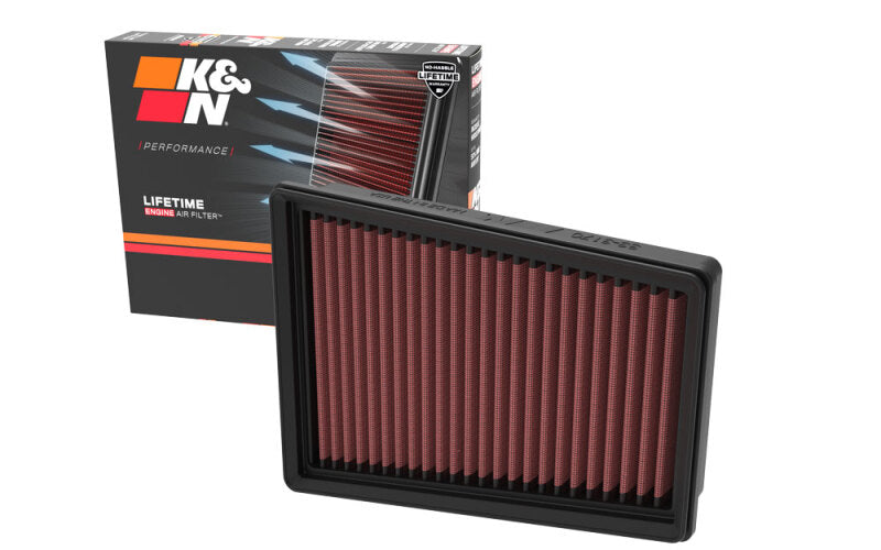 K&N 20-22 Chevrolet Onix L3-1.0L Gas Replacement Air Filter - 33-3170 by K&N Engineering - installed view