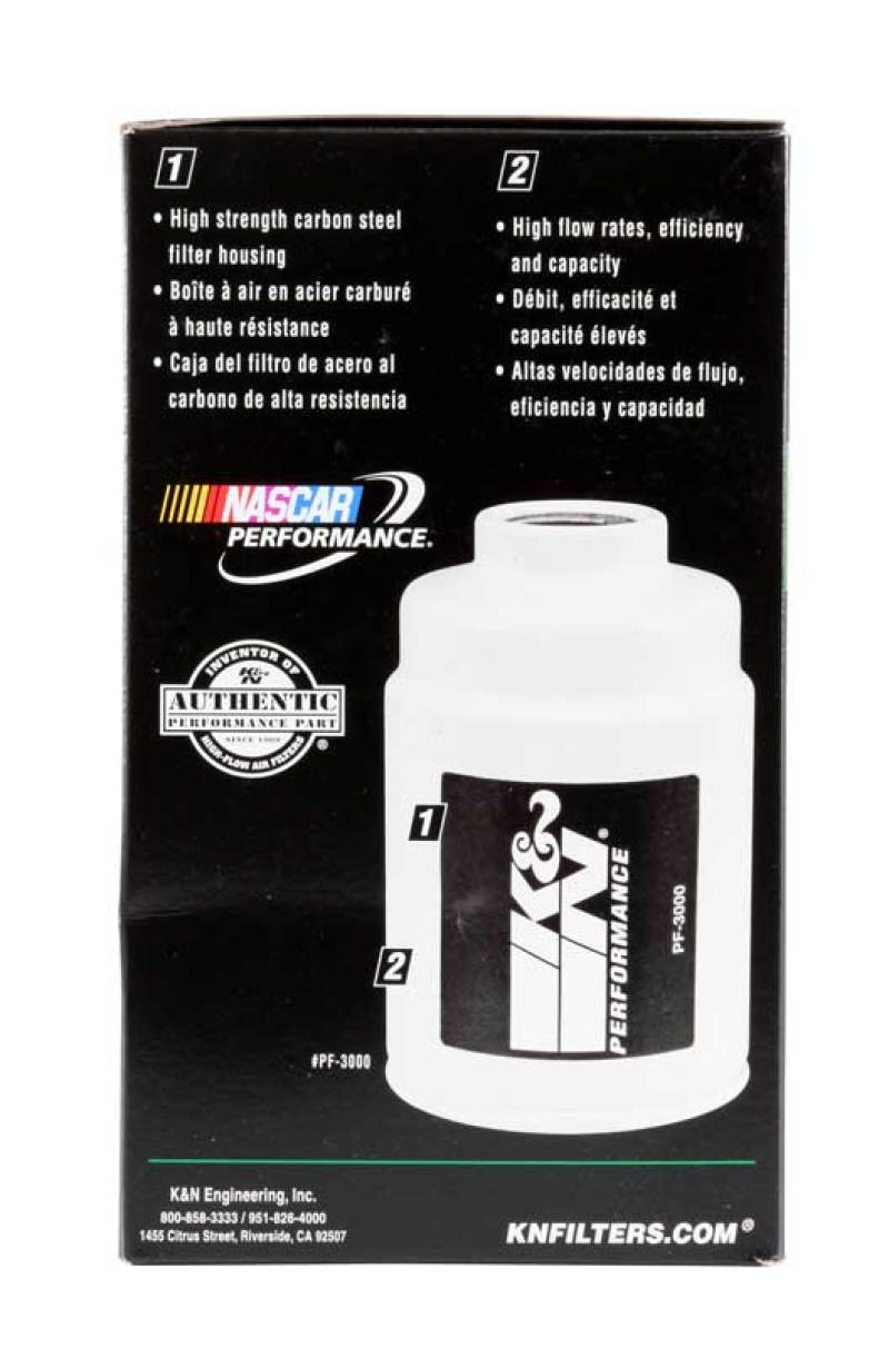 K&amp;N Cellulose Media Fuel Filter 3.5in OD x 6.281in L - PF-3000