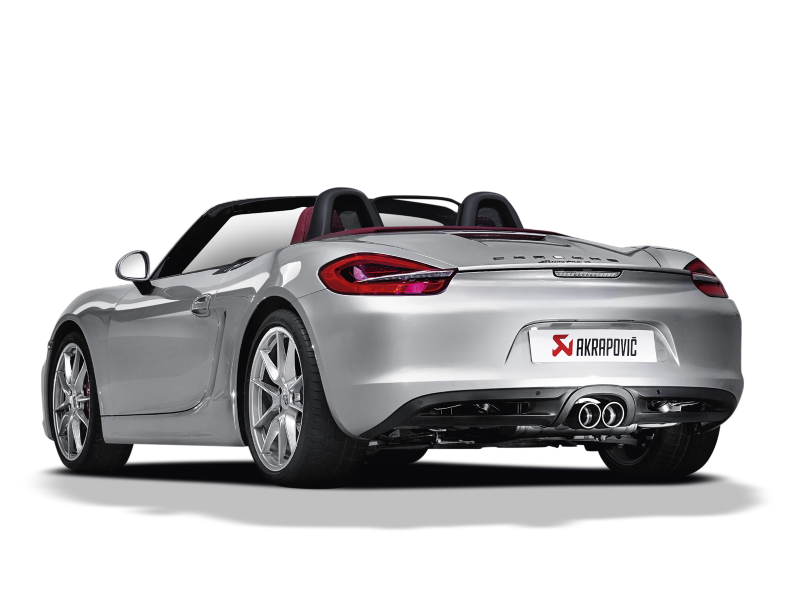 Akrapovic 12-15 Porsche Boxster (981) Slip-On Line (Titanium) w/ Titanium Tips - S-PO981SO-HT/1