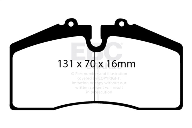 EBC 05+ Ford Saleen Mustang Brembo front calipers Bluestuff Front Brake Pads - DP51014NDX