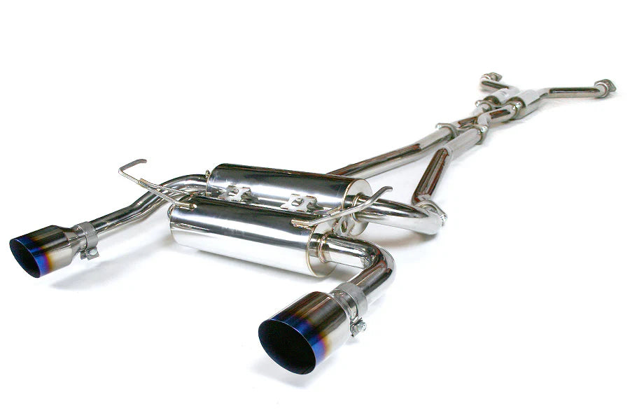 Invidia 03-08 Infiniti G35 Coupe Gemini Single Layer Titanium Tip Cat-back Exhaust - HS03IG3GIT