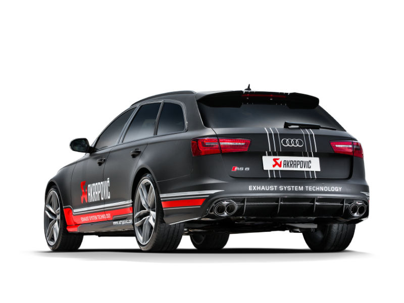 Akrapovic 14-17 Audi RS6 Avant (C7) Evolution Line Cat Back (Titanium) w/ Carbon Tips - S-AU/TI/3H