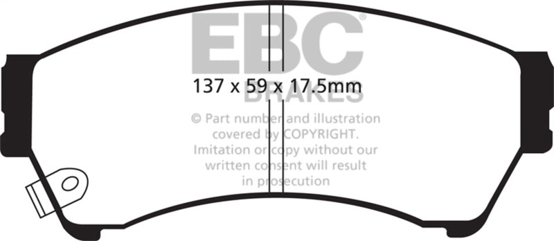 EBC 06-09 Ford Fusion 2.3 Ultimax2 Front Brake Pads - UD1164