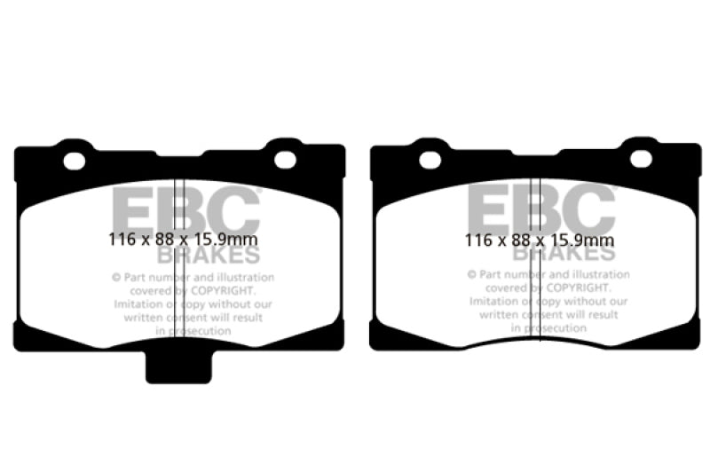 EBC 05-08 Acura RL 3.5 Yellowstuff Front Brake Pads - DP41735R