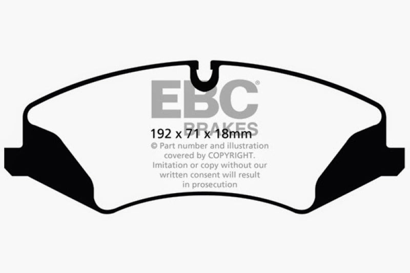 EBC 14+ Land Rover LR4 3.0 Supercharged Yellowstuff Front Brake Pads - DP42123R