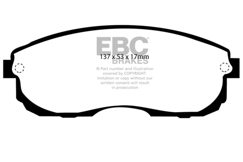 EBC 99-01 Infiniti G20 2.0 Yellowstuff Front Brake Pads - DP4775R