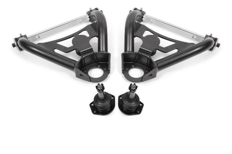 BMR 64-72 A-Body Pro-Touring Upper A-Arms w/ Tall Ball Joint (Delrin) - Black Hammertone - AA028H
