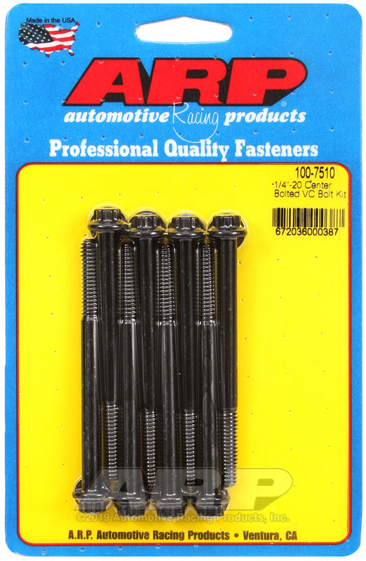 ARP 1/4-20 center bolted 12pt valve cover bolt kit - 100-7510
