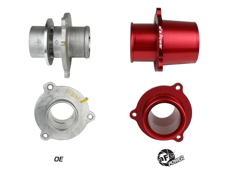 aFe BladeRunner 15-20 VW GTI Turbo Muffler Delete for OE Charge Pipe - Red - 46-20416-R