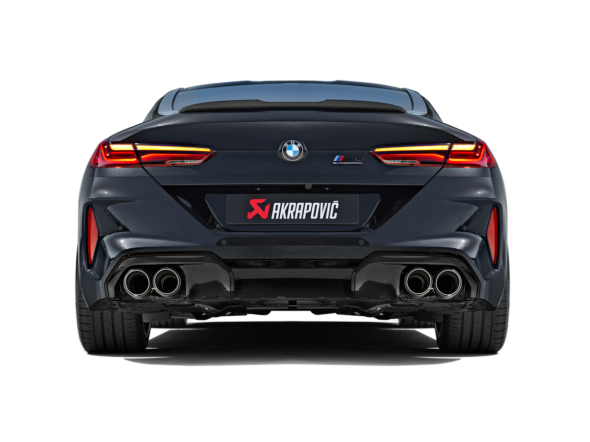 Akrapovic 2020 BMW M8/M8 Competition (F91/F92) w/OPF/GPF Slip-On Line (Titanium) w/Carbon Tips - S-BM/T/22H