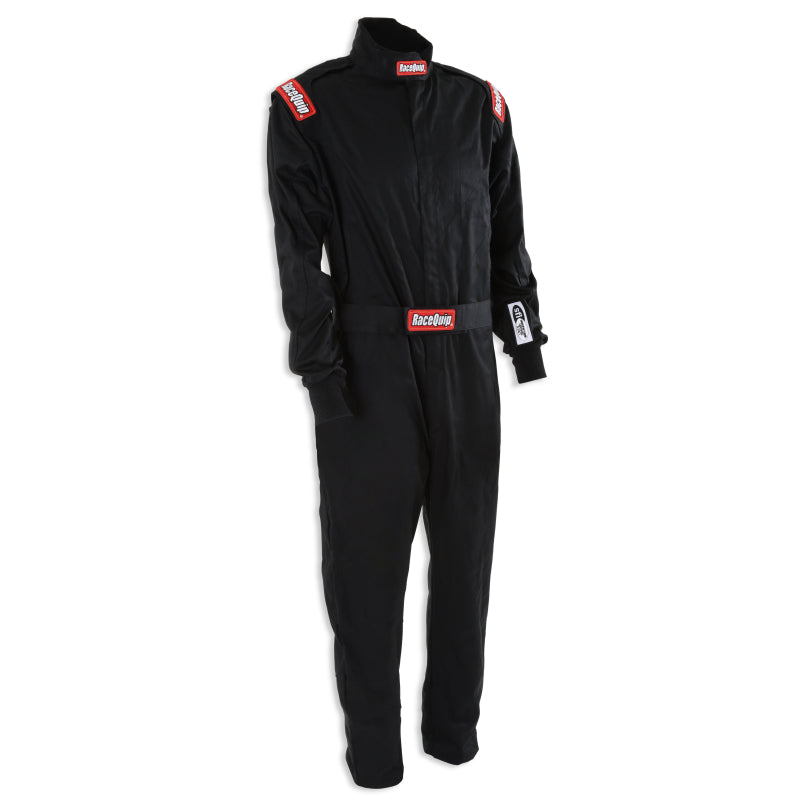 RaceQuip Black Chevron-1 Suit - SFI-1 2XL - 130907RQP