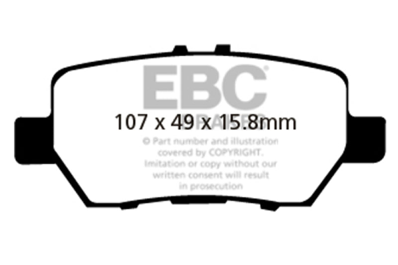EBC 05-08 Acura RL 3.5 Redstuff Rear Brake Pads - DP31736C