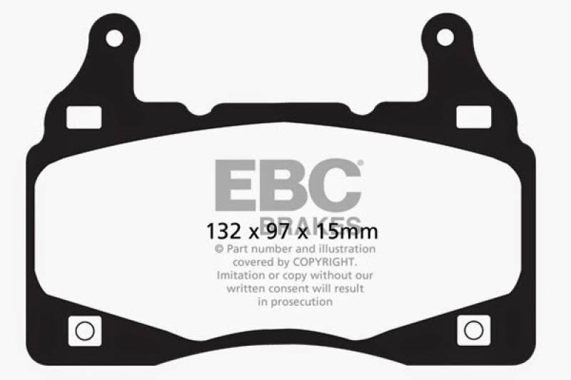 EBC 11-15 Chevrolet Camaro 6.2L Bluestuff Front Brake Pads - DP51895NDX