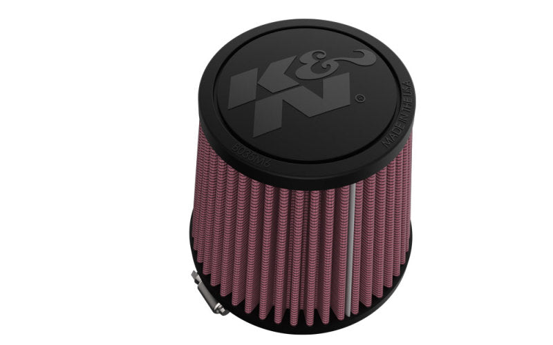 K&amp;N Universal Clamp-On Air Filter 3in FLG /4 1/2in B / 3 1/2in T / 4 3/8in H - RU-9410